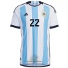 Officiële Voetbalshirt Argentinië L. MARTINEZ 22 Thuis WK 2022 - Heren